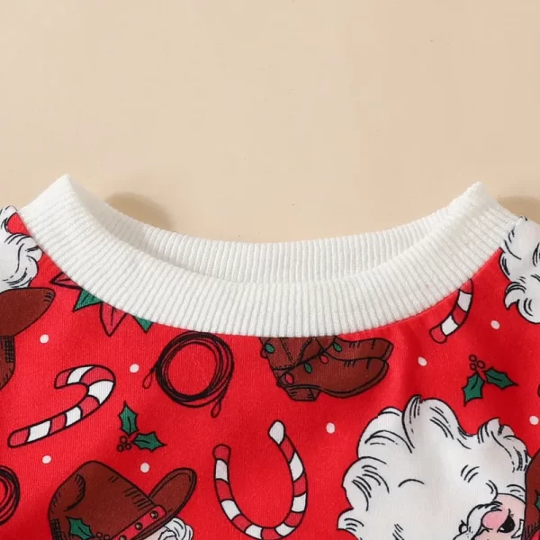 RUEWEY Christmas Newborn Santa Onesie - Image 4