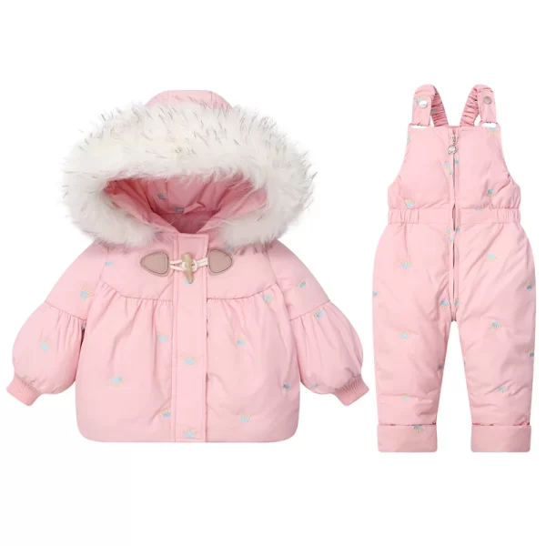2Pcs Toddler Down Snowsuit 1-4Y - Image 18