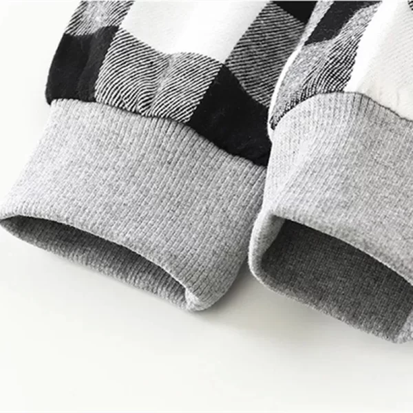 Children's Plaid Hooded Shirts - Image 5