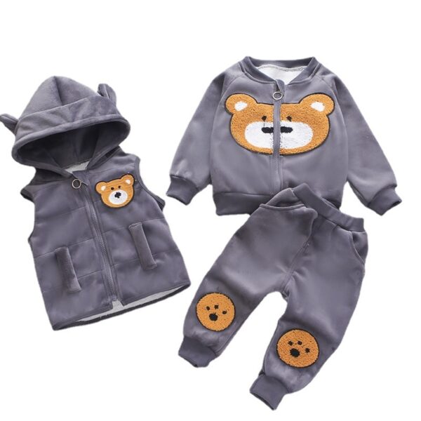 Cartoon Cat Hooded Vest Set - Image 26