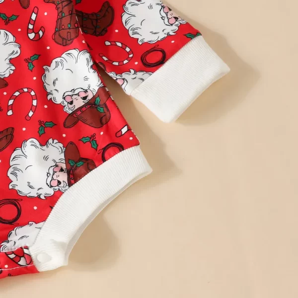 RUEWEY Christmas Newborn Santa Onesie - Image 6