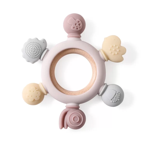 1pc Baby Car Steering Wheel Teether Infant Chewing Gum Silicone Teether Toys BPA Free Baby Accessory baby Teething Toys Gifts - Image 7