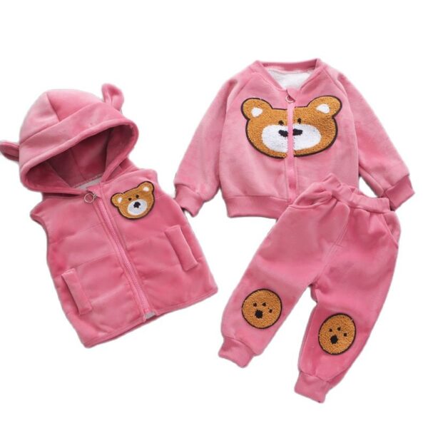 Cartoon Cat Hooded Vest Set - Image 34