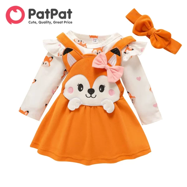 PatPat Newborn Baby Girl Romper Set