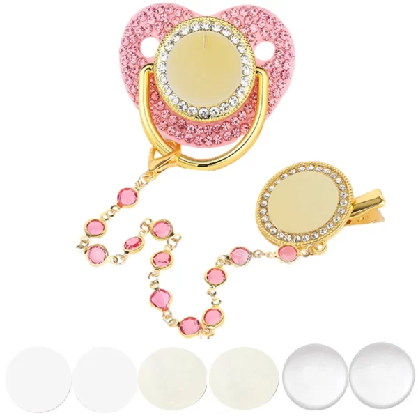 Baby Bling Pacifier/Clip/Holder Personalized - Image 10