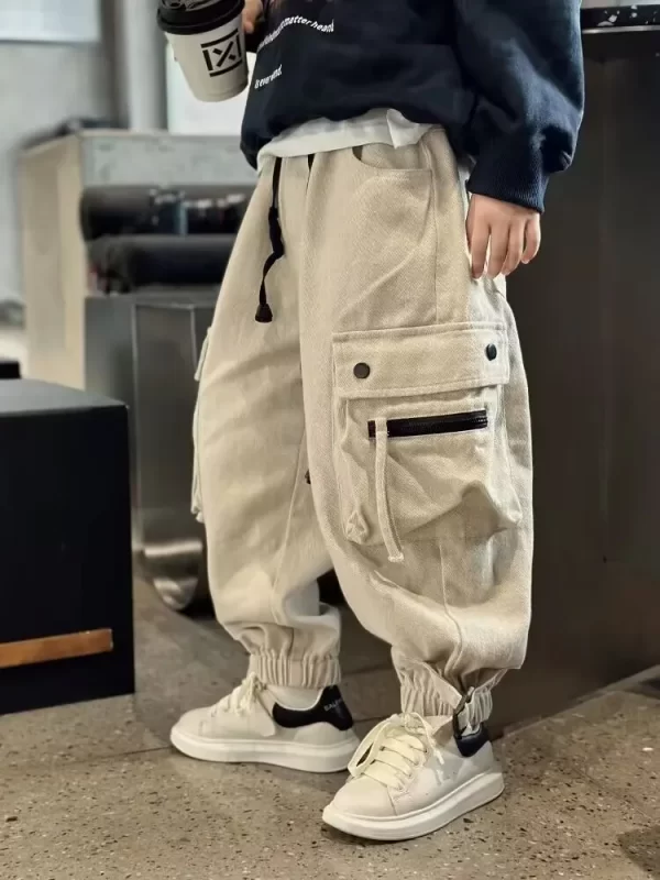 Boys Cargo Pants Autumn - Image 3