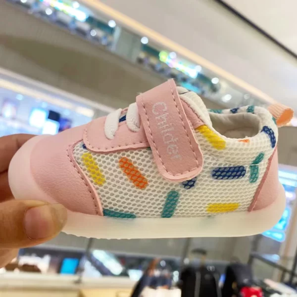Cute Breathable Mesh Newborn Baby First Walkers Anti-slip - Image 9