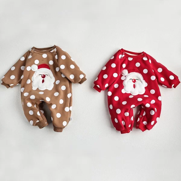 Cute Christmas Baby Santa Claus Rompers - Image 2