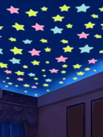 100pcs Luminous Wall Stickers Stars