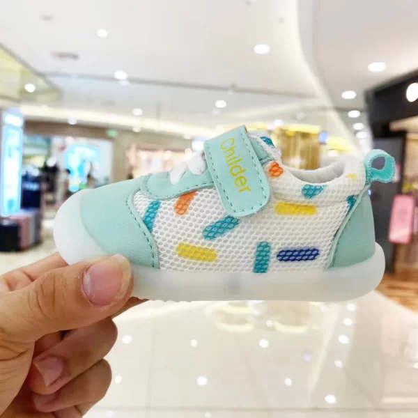 Cute Breathable Mesh Newborn Baby First Walkers Anti-slip - Image 8