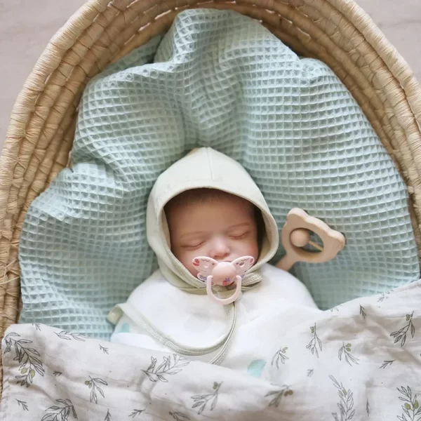 Tassel Newborn Waffle Cotton Baby Swaddle Blanket - Image 5