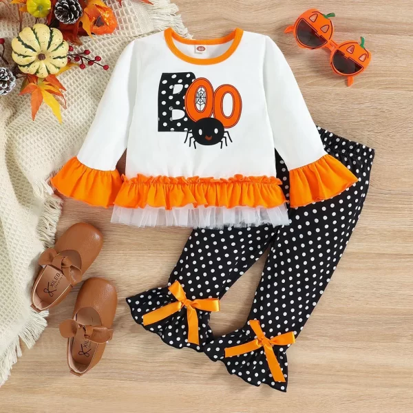 Halloween Clothes Girls Flare Sleeve/Bell Bottoms