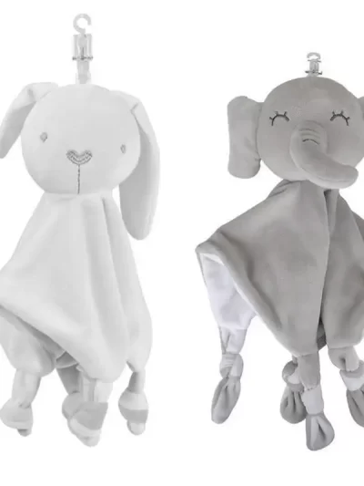 Elephant Rabbit Baby Lovey Plush