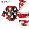 RUEWEY Christmas Newborn Santa Onesie