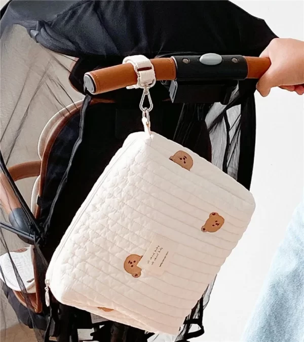 Quilted Baby Stroller Diaper Caddies Bags - Image 7