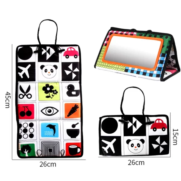 Baby Mirror Tummy Time Infant Foldable Mirror - Image 2