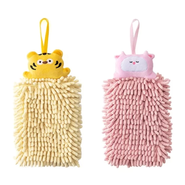Adorable Chenille Hanging Hand Towel
