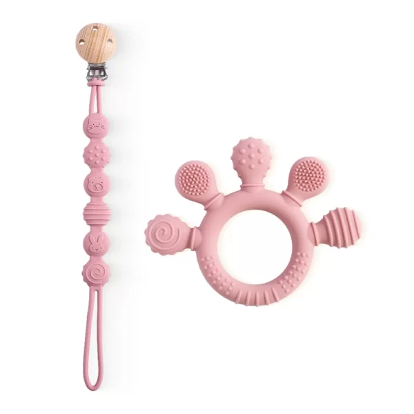 Finger Teether Silicone Pacifier Chain - Image 9