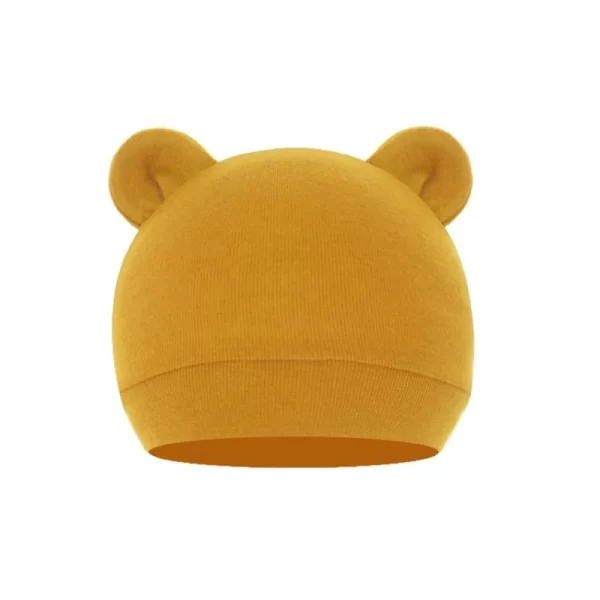 Unisex Infant Beanie Caps Warm Cotton Bear - Image 5