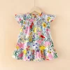 Girl's Flower Pattern Beach Dresses 100% Cotton - Image 8
