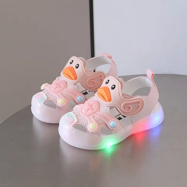 Little Duck Light-up LED First Walker Baby Shoes - Image 7