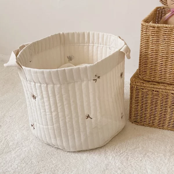 Cute Bear Embroidery Diaper/Storage Baskets - 2 sizes - Image 12