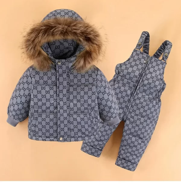 2Pcs Toddler Down Snowsuit 1-4Y - Image 9