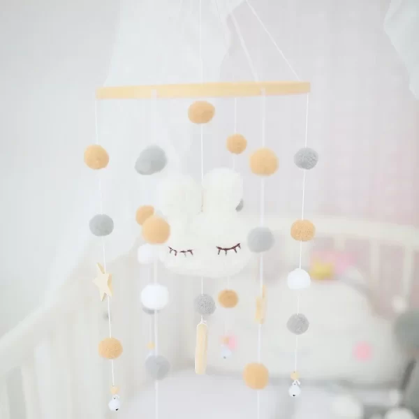 Cute Cloud Face Mobile Rattles Toys for Newborn 0-12 Months - Image 4