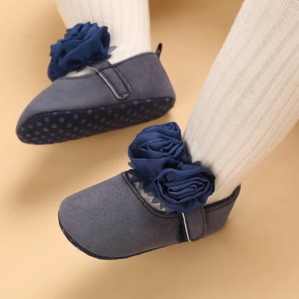 Lace Solid Color Princess Shoes Soft Sole Non-Slip - Image 10