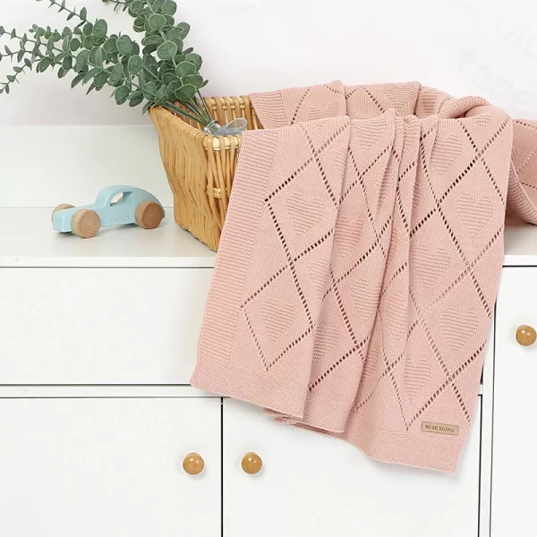 Baby Blankets Knitted Breathable Cotton - Image 6