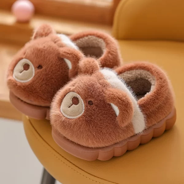 New Children's Plush Animal Slippers - Image 3