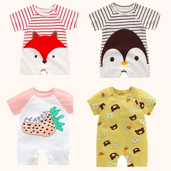 Cute Baby Cotton Bodysuit Romper - Image 5