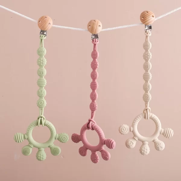 Finger Teether Silicone Pacifier Chain - Image 4