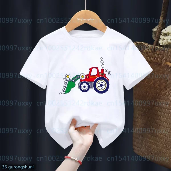 Cute Truck/Tractor T-shirt Boys - Image 5