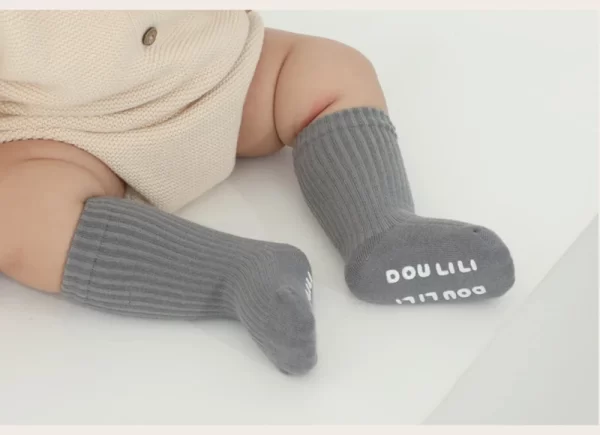 Children's Cotton Socks Knee High Ribbed