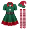Green Elf Girl's Christmas Costume/Outfit - Image 2