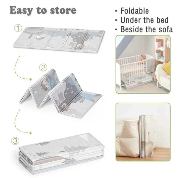 Baby Play Mat, Foldable/Reversable/Waterproof - Image 4