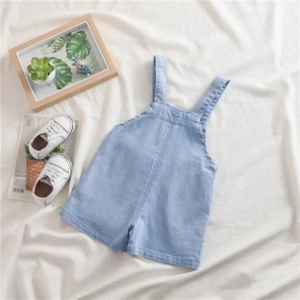 Cute Overall Jean Shorts - Image 2