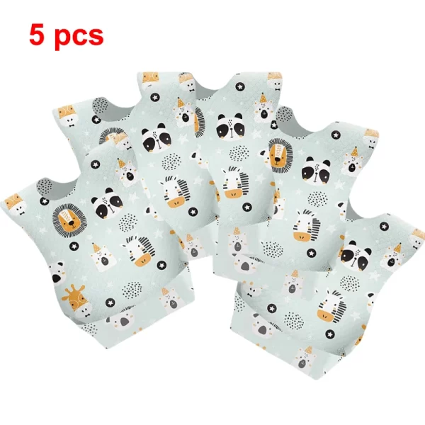 Disposable Waterproof Bib 5pk Baby Accessories - Image 10