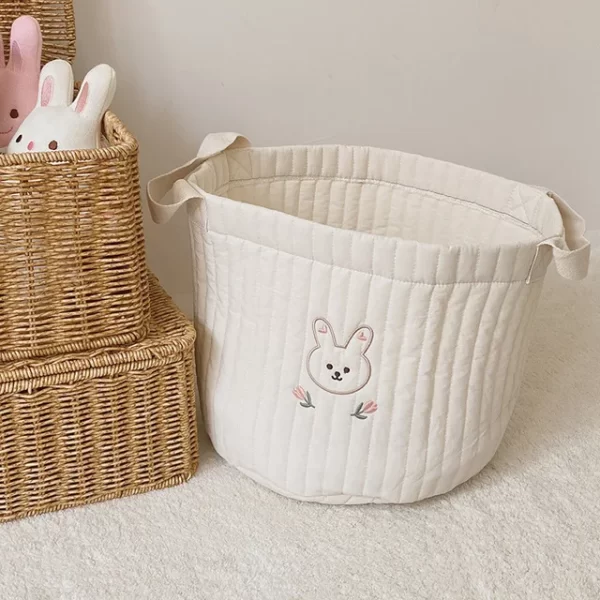 Cute Bear Embroidery Diaper/Storage Baskets - 2 sizes - Image 18
