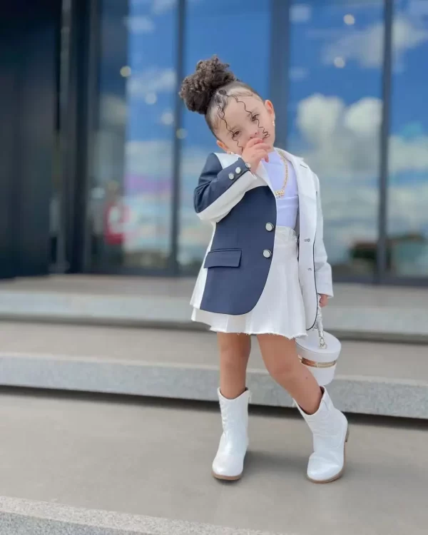 Cute Baby Girls Blazer Jackets 3-8 Year - Image 6