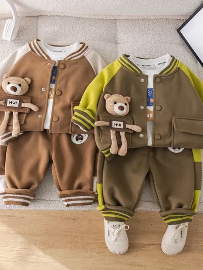 MILANCEL 3Pcs Autumn Kid's Clothes Set
