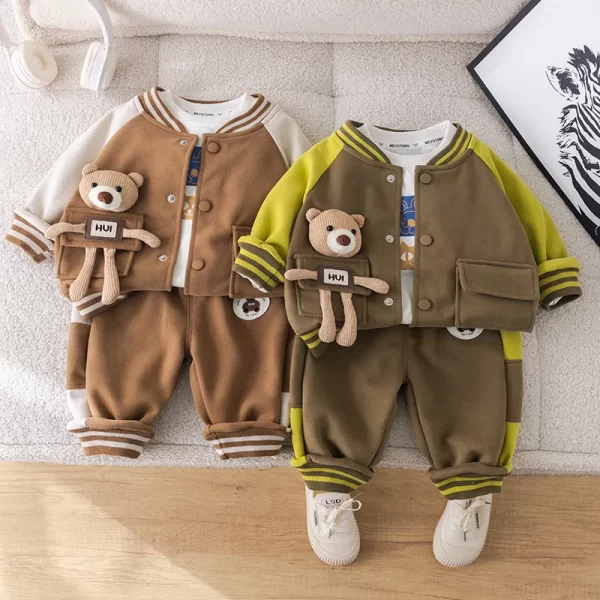MILANCEL 3Pcs Autumn Kid's Clothes Set