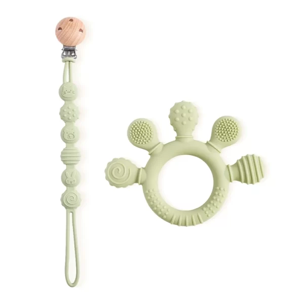 Finger Teether Silicone Pacifier Chain - Image 10