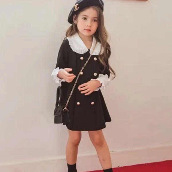 Cute English Style Dress, Girls - Image 3