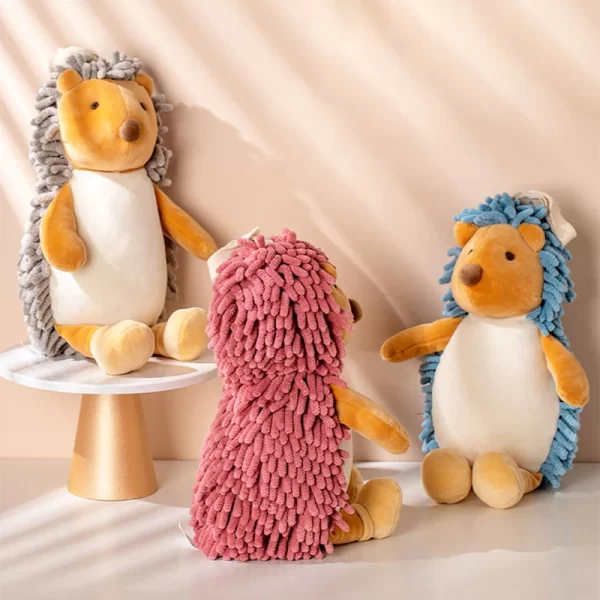 Cute Hedgehog Chenille Hand-Wiping Doll - Image 2