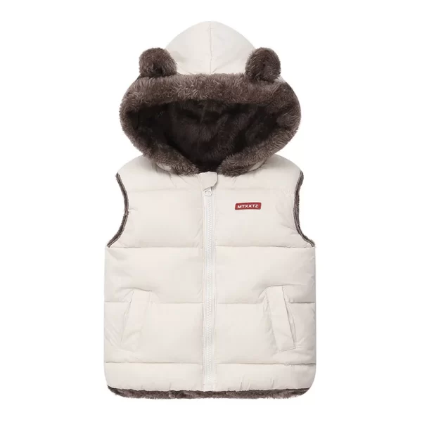 Winter Padded Hooded Vest - Image 3