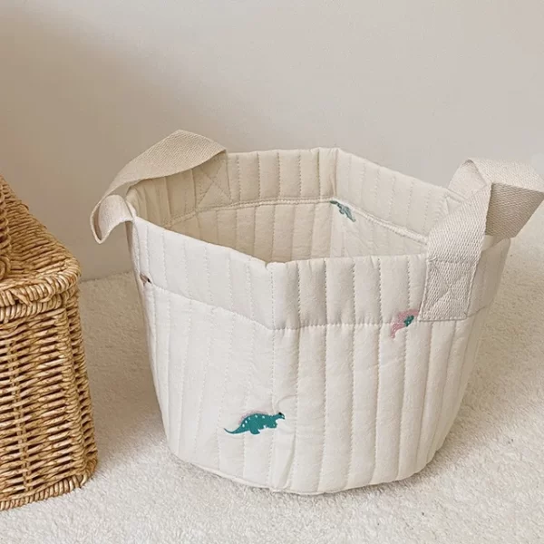 Cute Bear Embroidery Diaper/Storage Baskets - 2 sizes - Image 15