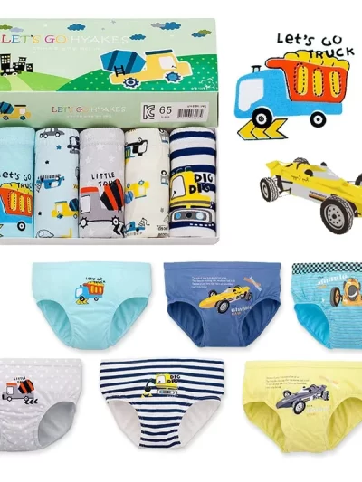 3 Pcs Boy's Underwear Cotton