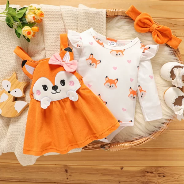 PatPat Newborn Baby Girl Romper Set - Image 3